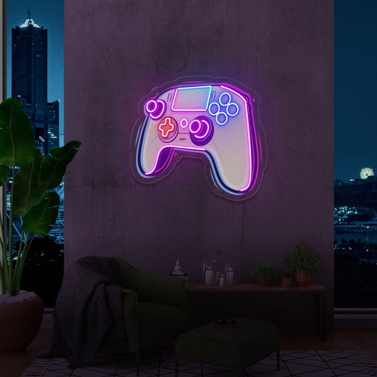 Game Controller UV Print Neon Art