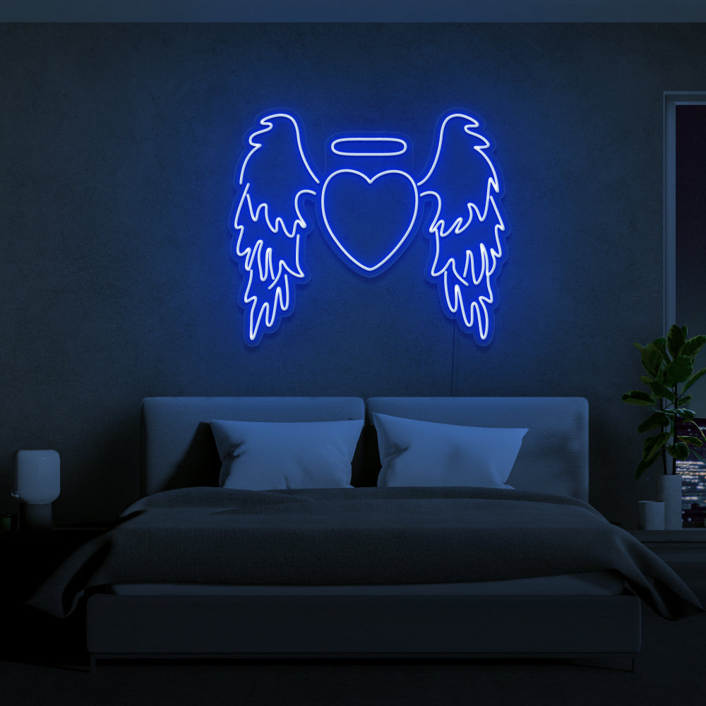 Heart With Wings Neon Sign