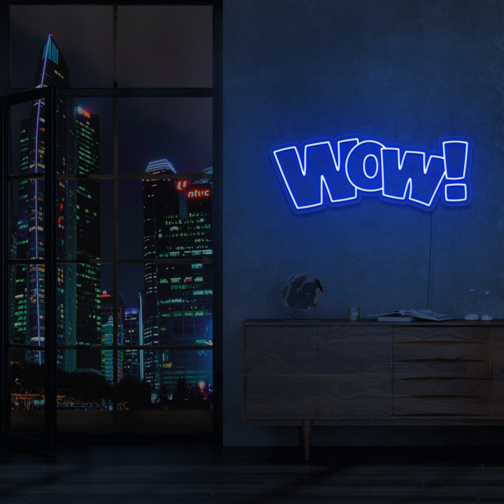 WOW Neon Sign