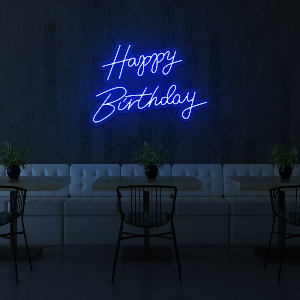 Happy Birthday v2 Neon Sign