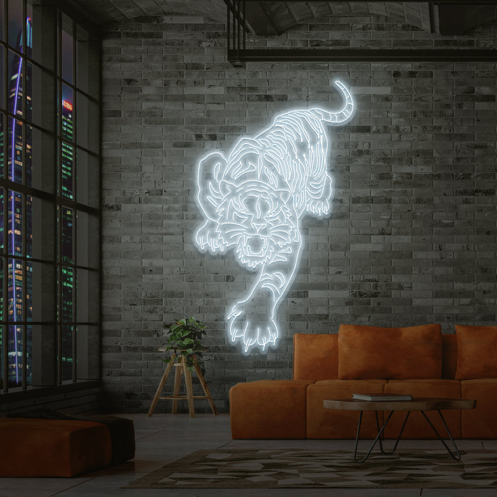 Tiger Neon Sign Wall Art