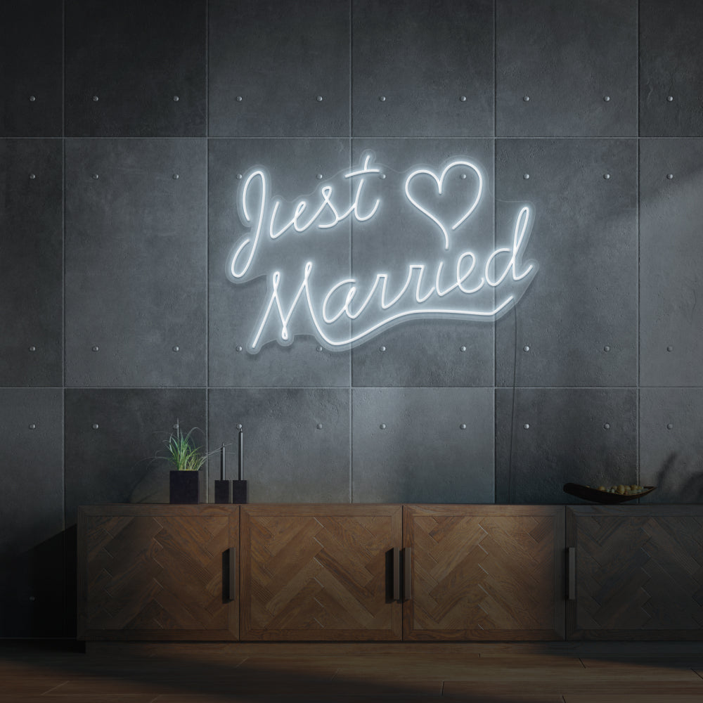 Just Married Neon Sign