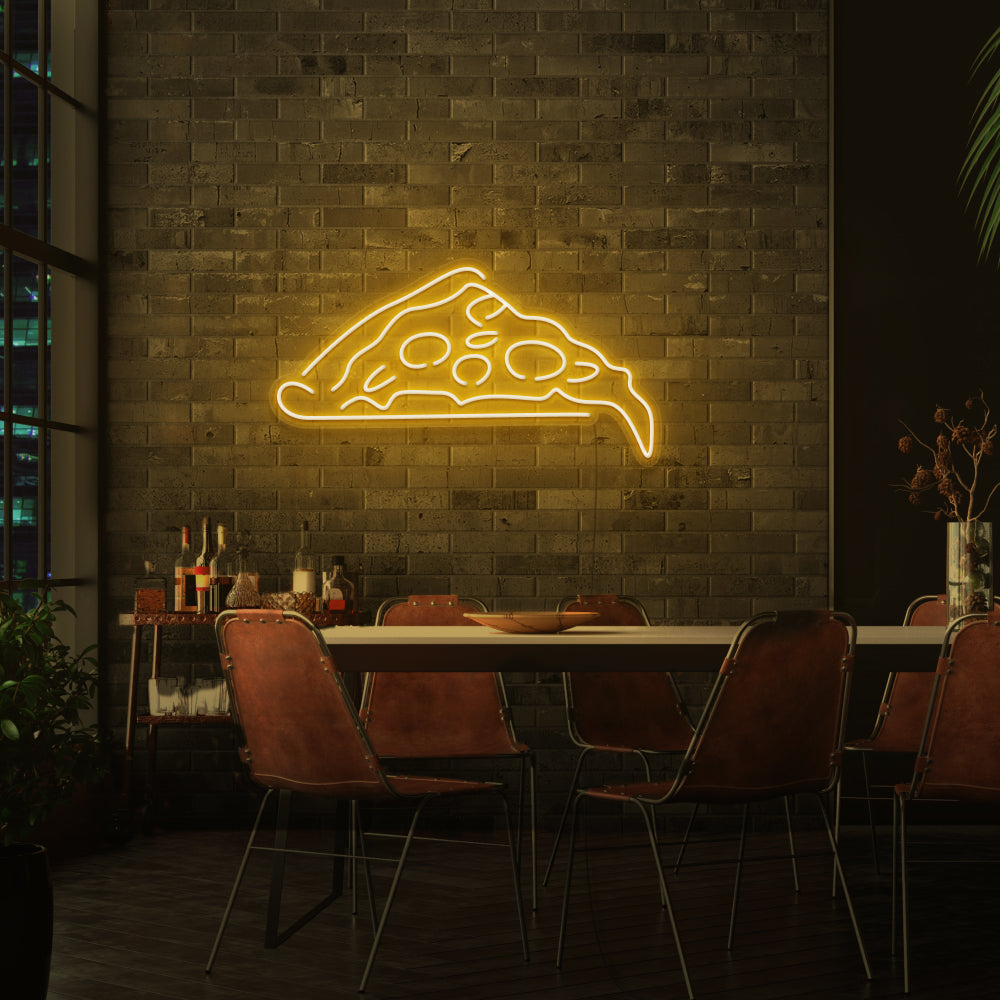 Slice of Pizza Neon Sign