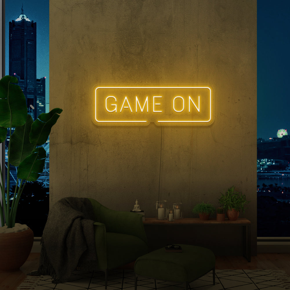 Game On Neon Sign