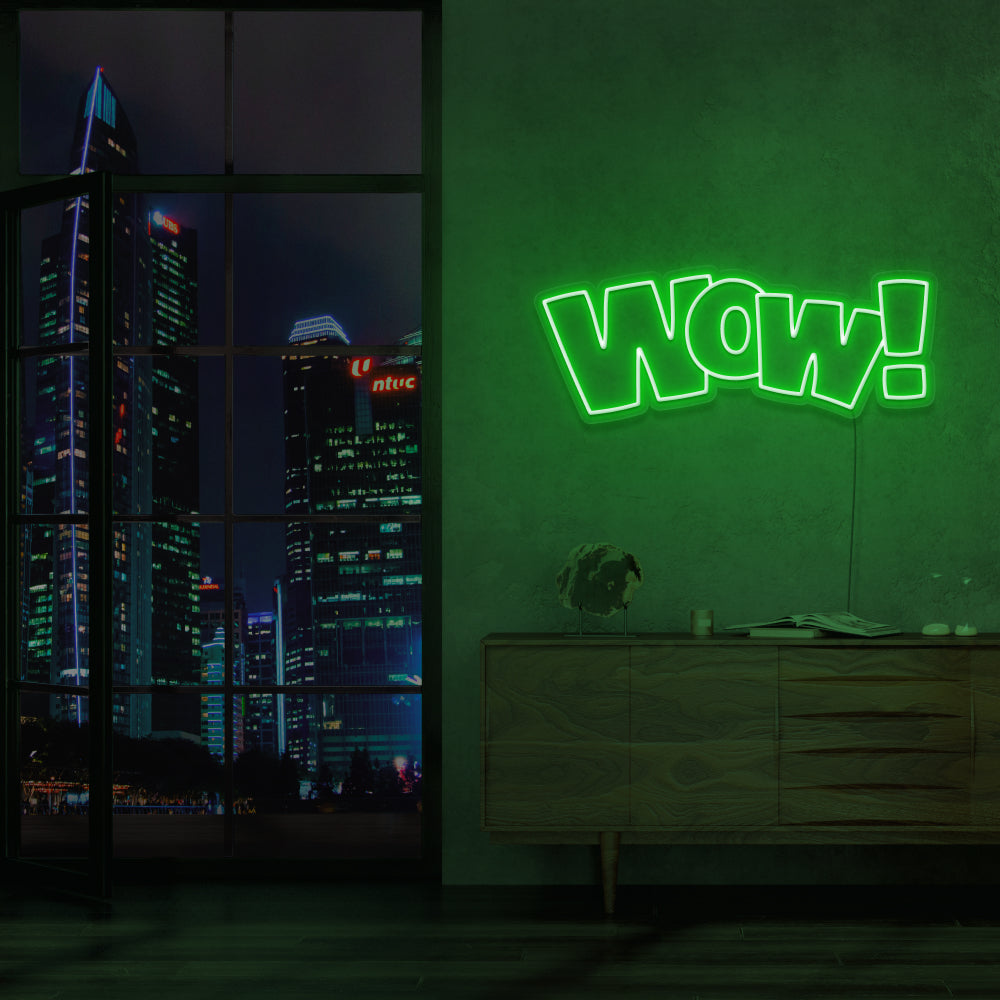 WOW Neon Sign