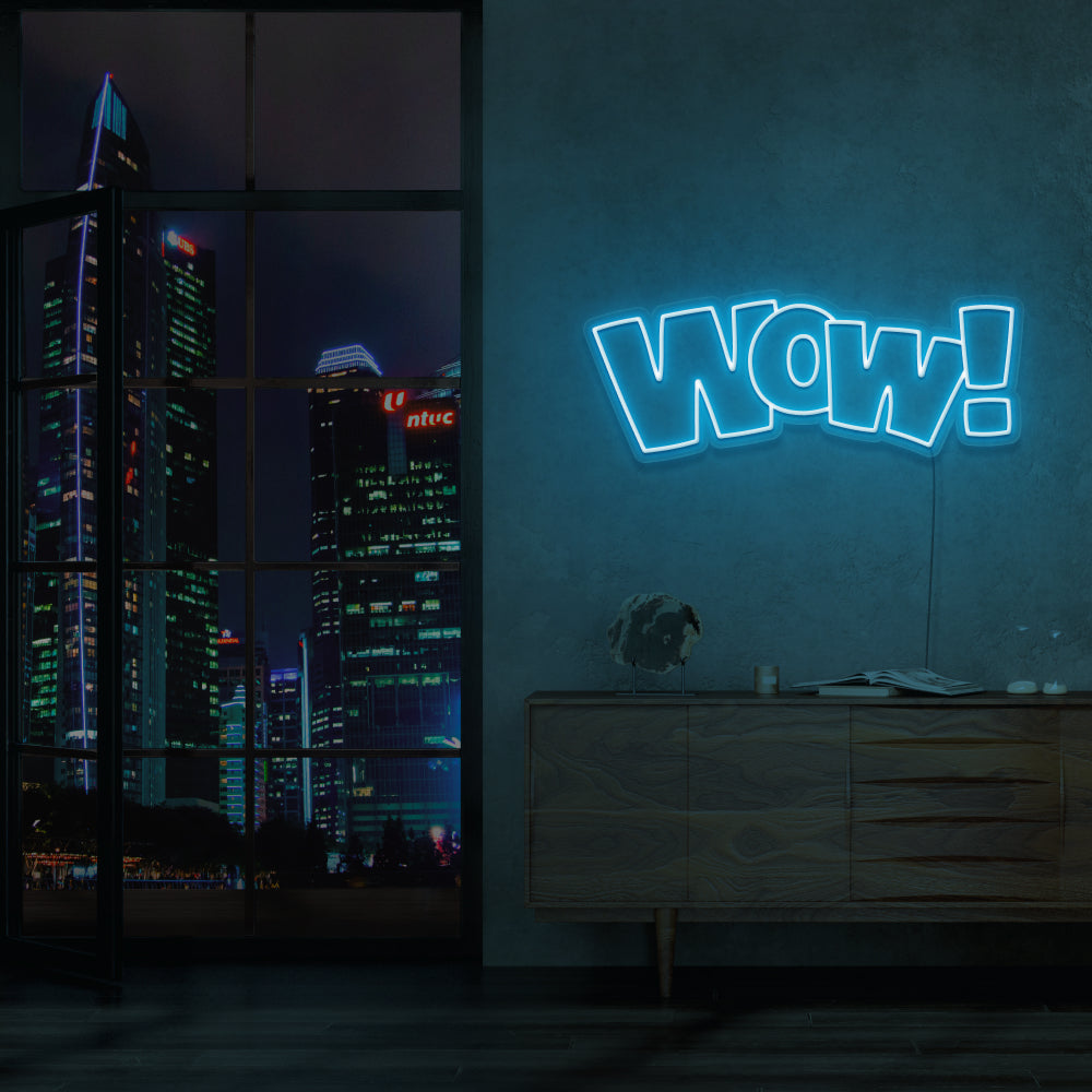 WOW Neon Sign