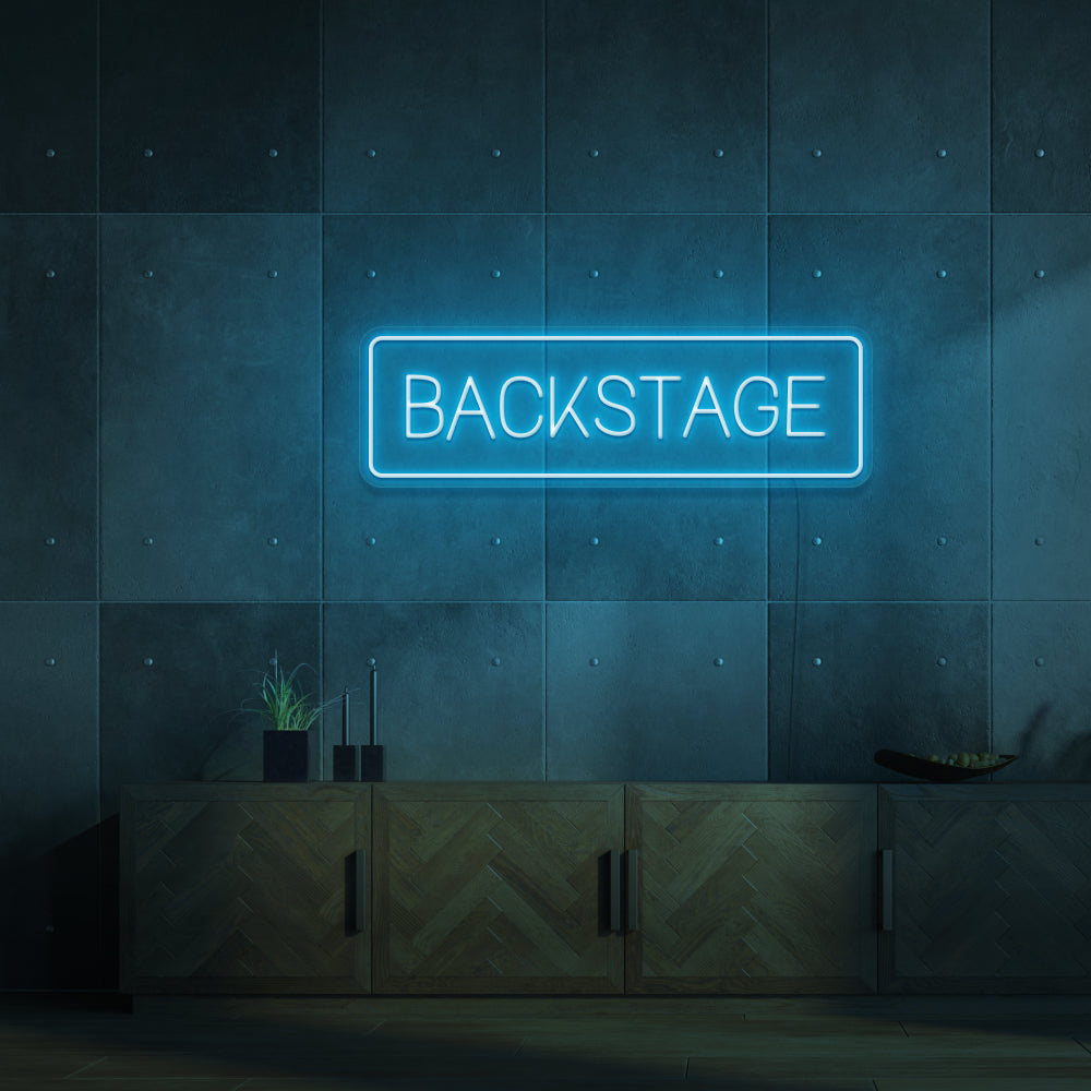 BACKSTAGE Neon Sign