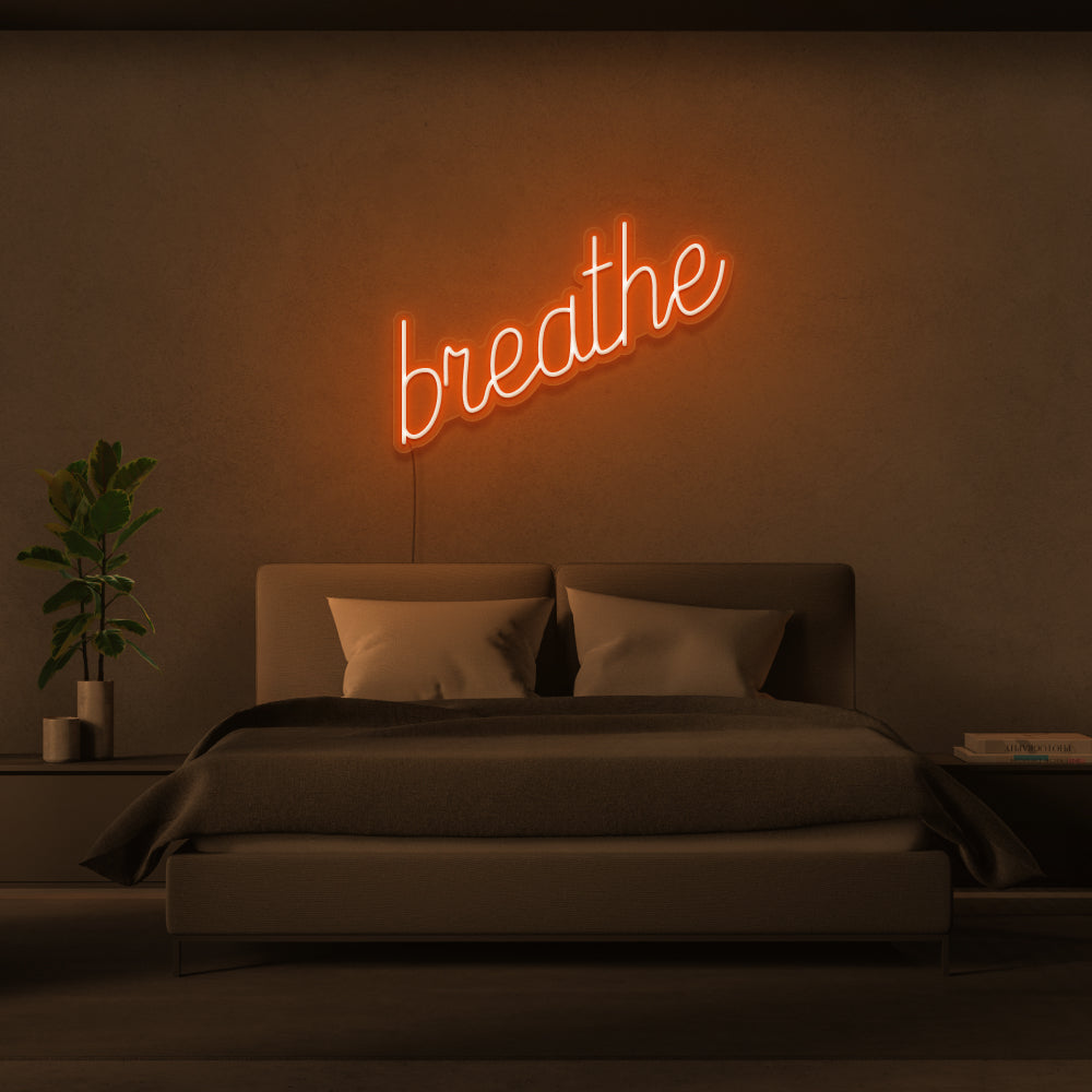 Breathe Neon Sign