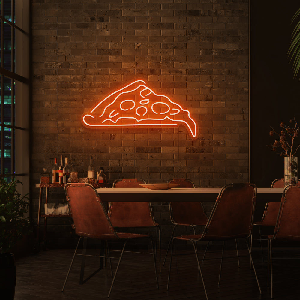 Slice of Pizza Neon Sign