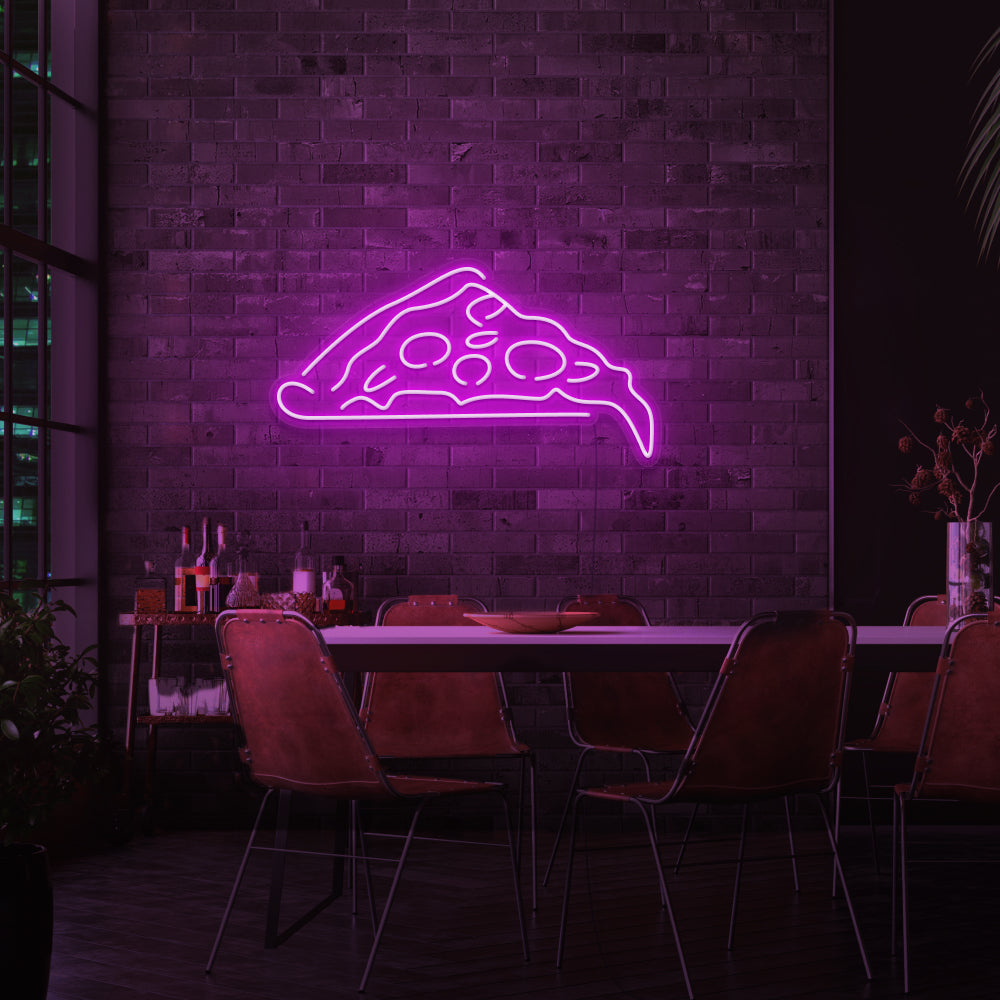 Slice of Pizza Neon Sign