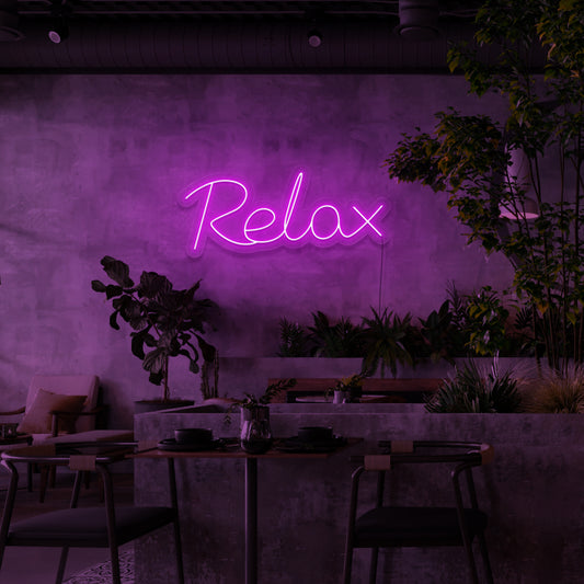 Relax Neon Sign