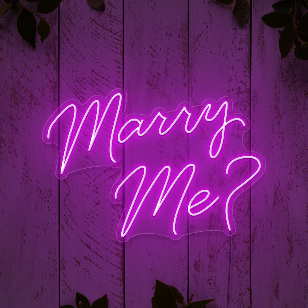 Marry Me Neon Sign