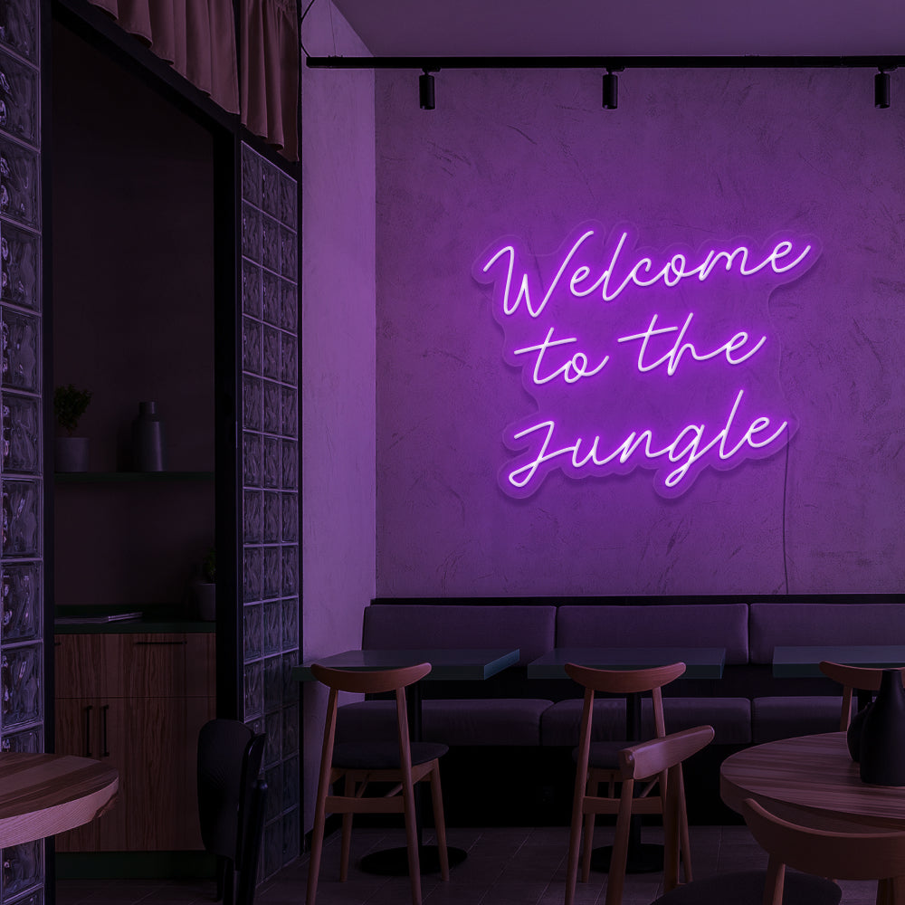 Welcome To The Jungle Neon Sign