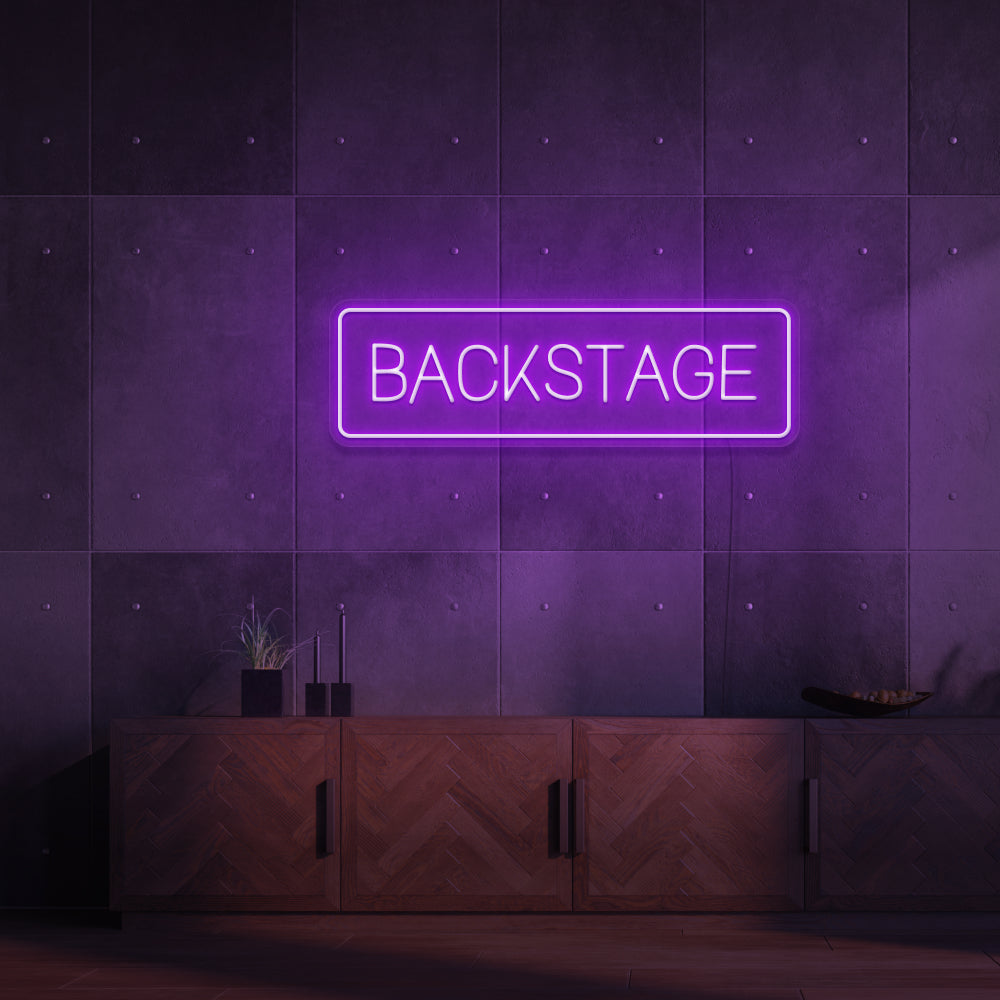 BACKSTAGE Neon Sign