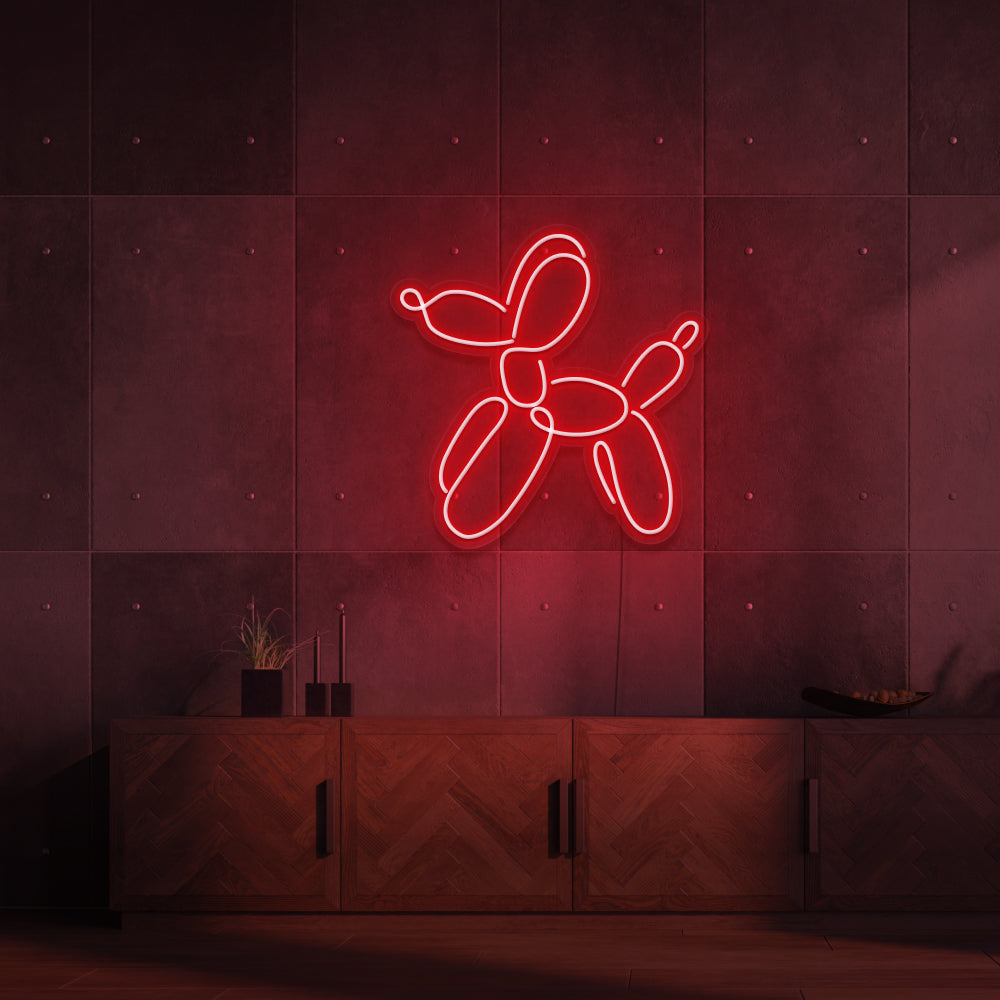 Balloon Dog Neon Sign