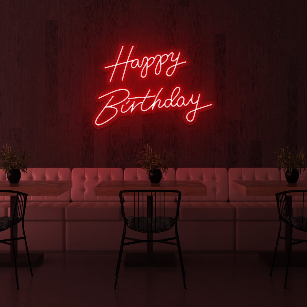 Happy Birthday v2 Neon Sign