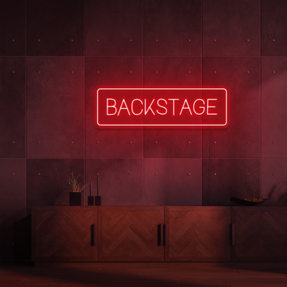 BACKSTAGE Neon Sign