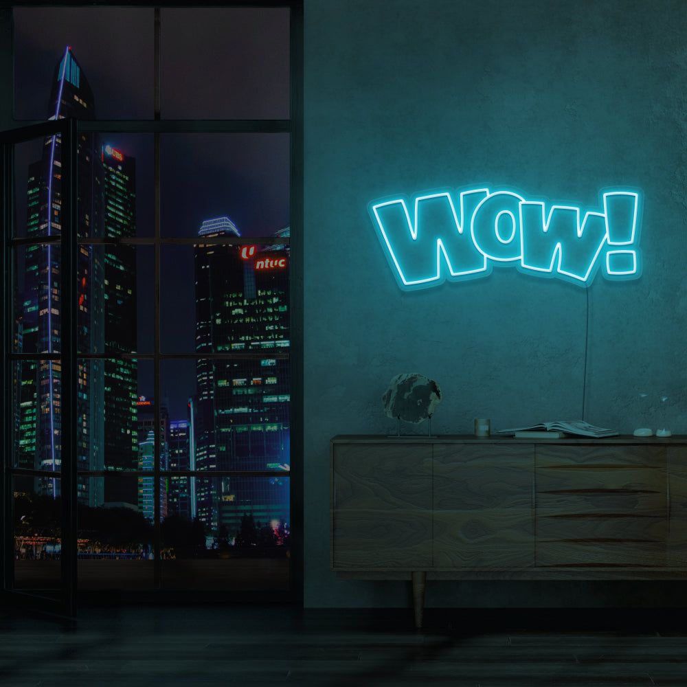 WOW Neon Sign