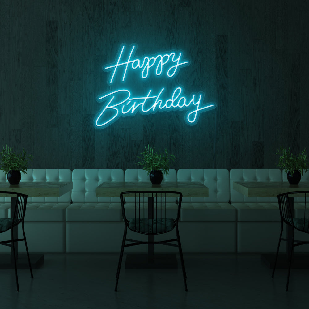 Happy Birthday v2 Neon Sign